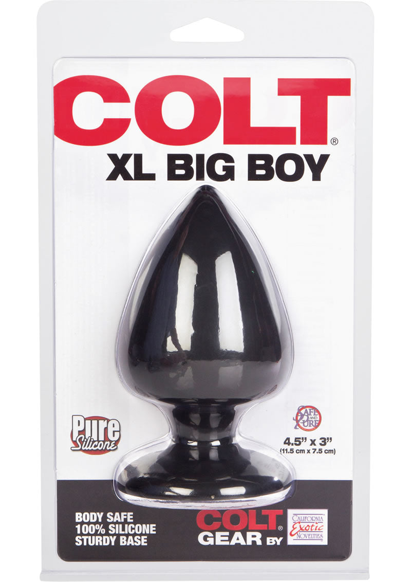 Colt Xl Big Boy Silicone Anal Plug Black 4.5 Inch