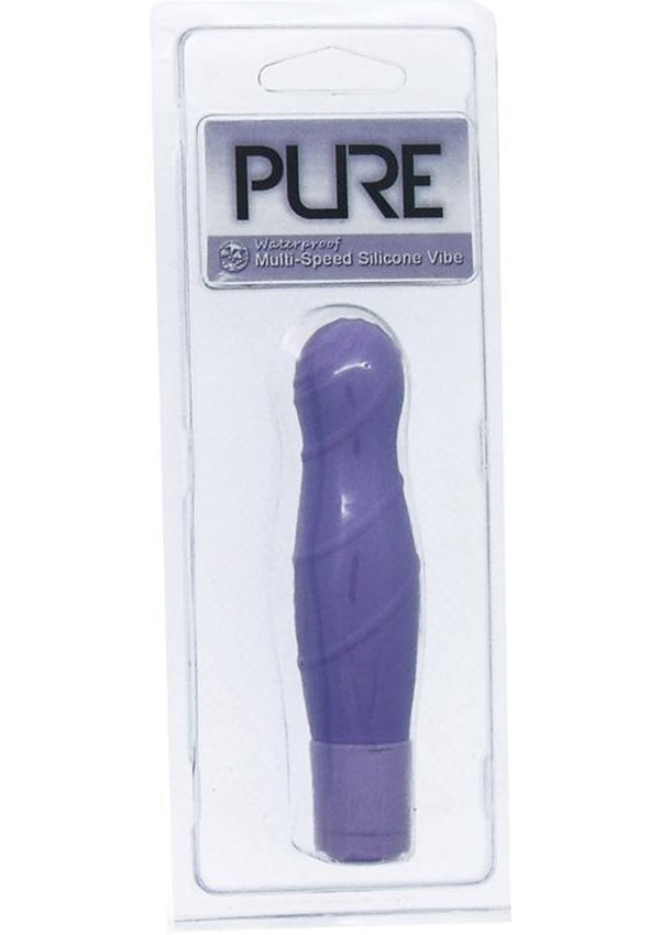 Pure Carress Silicone Vibrator - Lavender