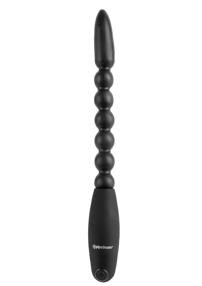 Anal Fantasy Collection Flexa Pleaser Power Beads Waterproof Black 7 Inch
