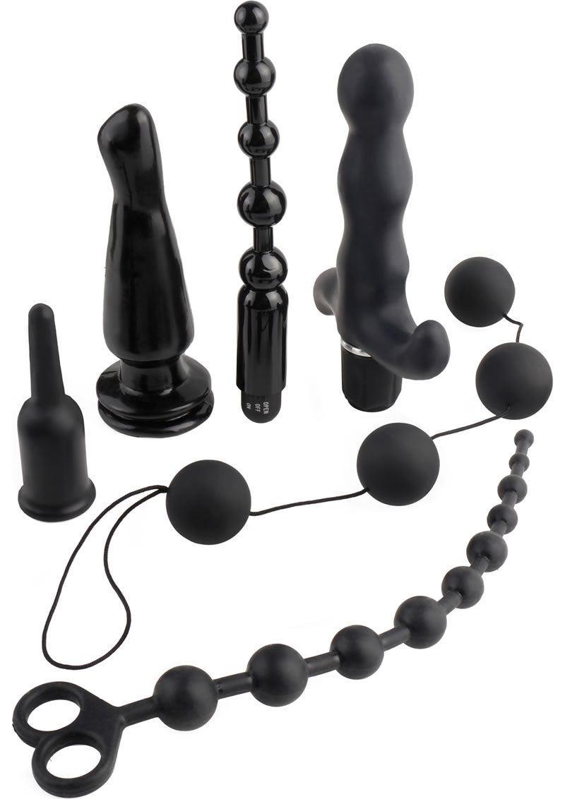 Anal Fantasy Collection Silicone Deluxe Fantasy Kit Waterproof Black