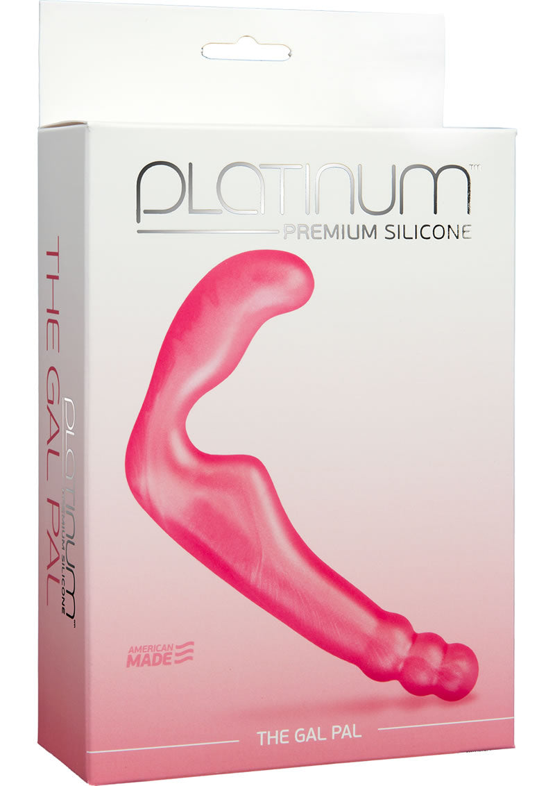 Platinum Premium Silicone The Gal Pal Strapless Strap-On G-Spot Dildo 6.2in - Pink