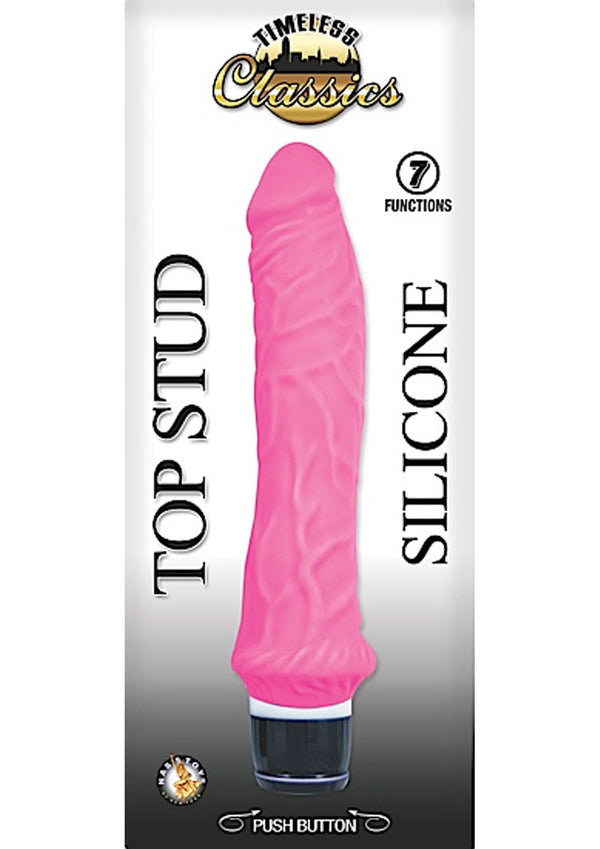 Timeless Classics Top Stud Silicone Vibrator -Pink
