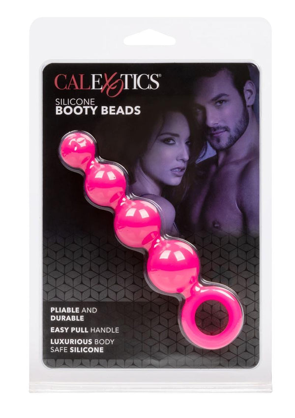 Silicone Booty Beads Pink 4.5 Inch