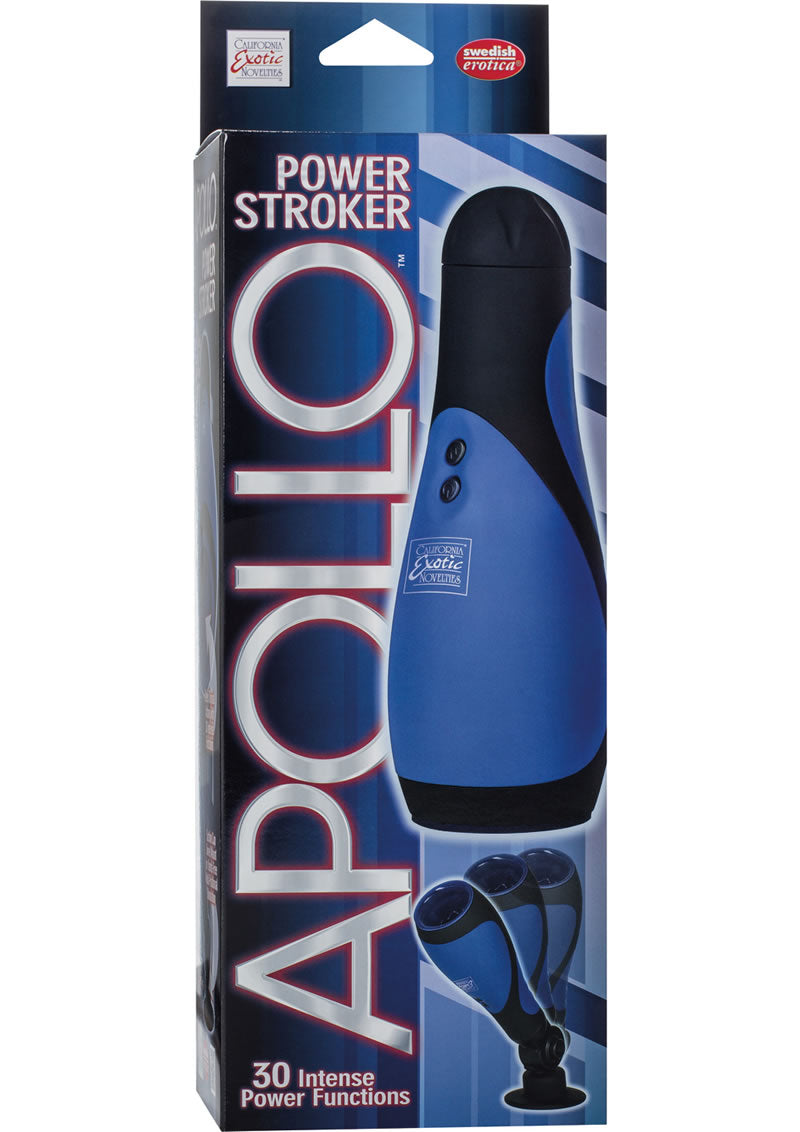 Apollo Power Stroker Masturbator Blue 8.5 Inch