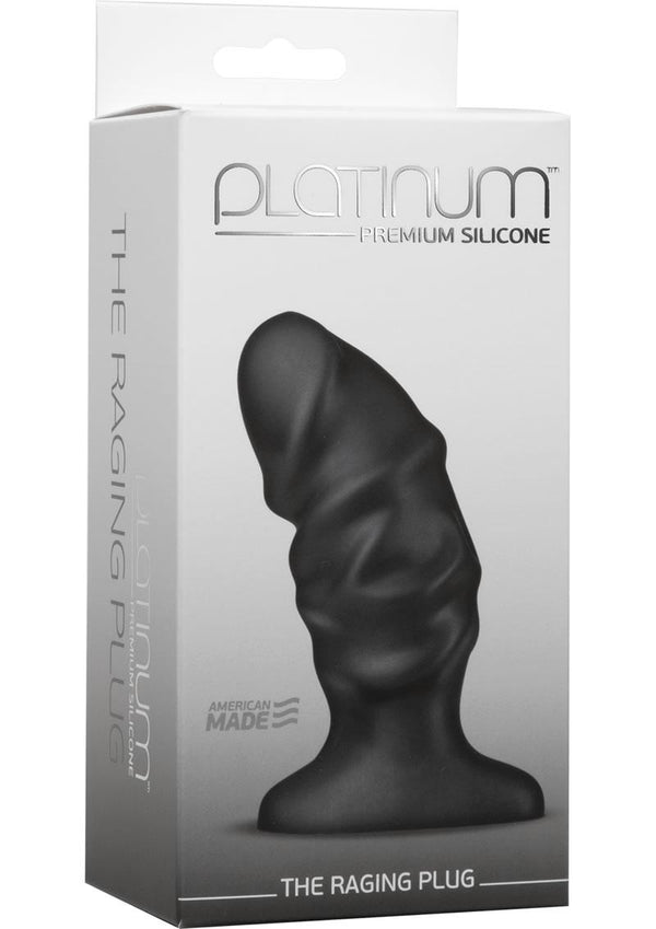 Platinum Premium Silicone - The Raging Anal Plug - Black