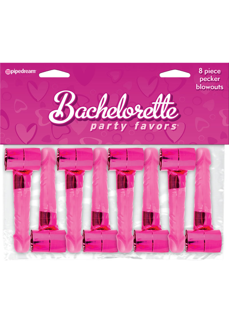 Bachelorette Party Favors Pecker Blowouts Pink 8 Each