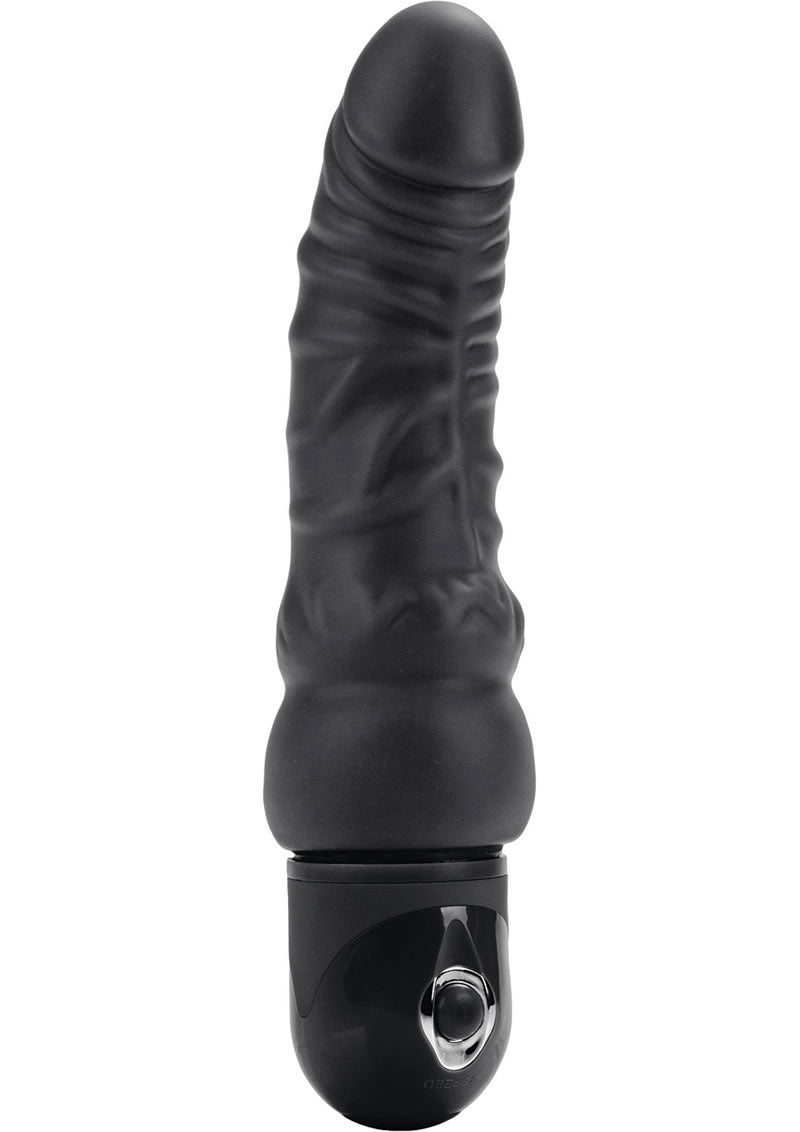 Bendie Power Stud Curvy Realistic Vibrator Waterproof Black 6.75 Inch