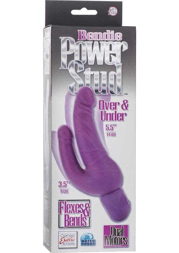 Bendie Power Stud Over & Under Dual Vibe Waterproof Purple