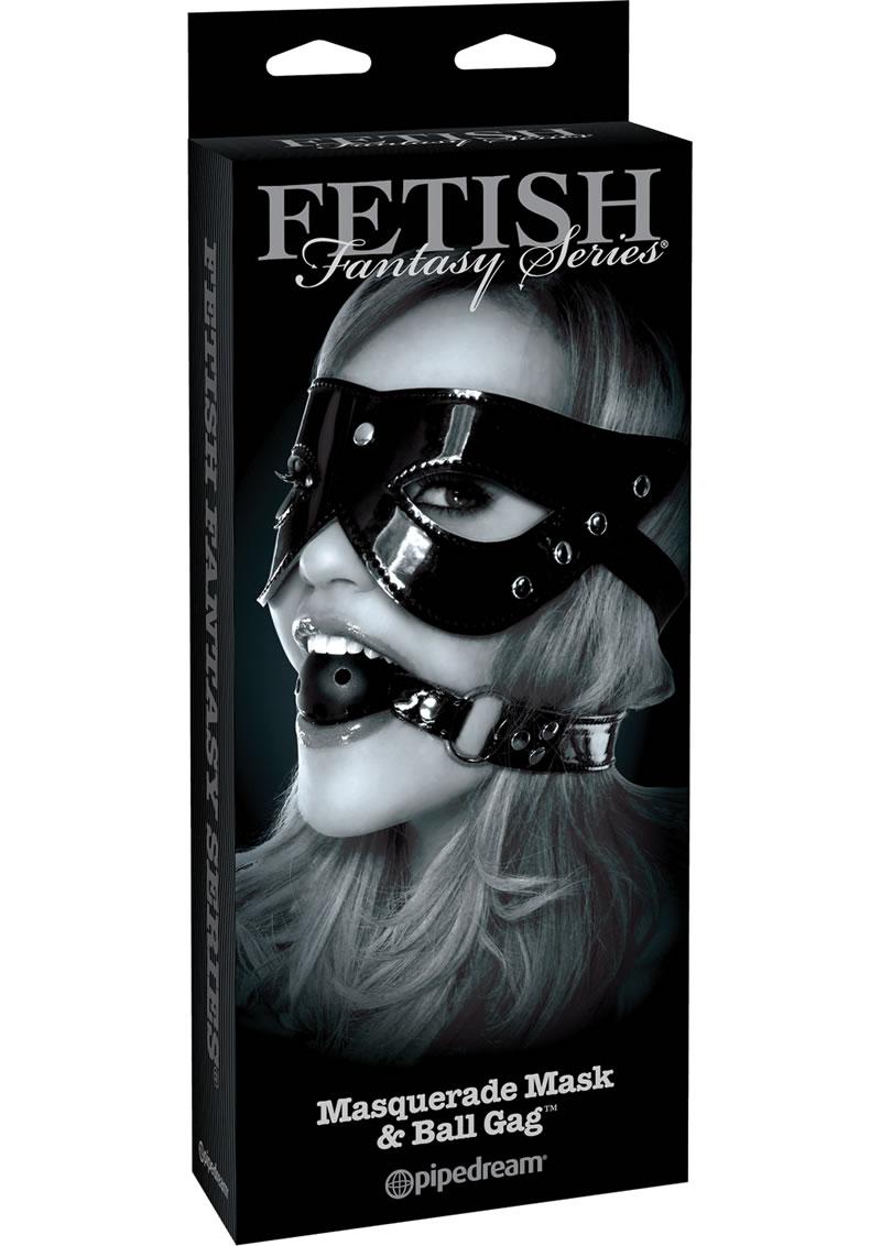 Fetish Fantasy Series Limited Edition Masquerade Mask & Ball Gag Set Black