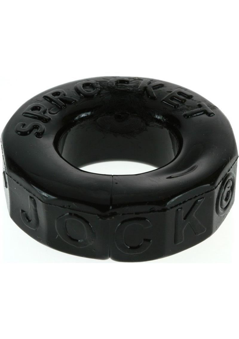 Oxballs Atomic Jock Sprocket Super Stretchy Cock Ring 2.8In- Black