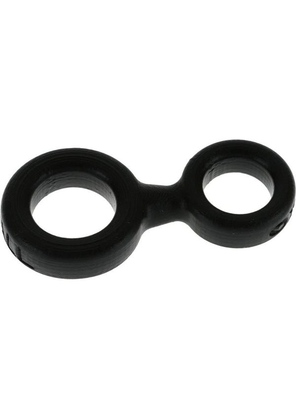 Oxballs 8-Ball Silicone Cock and Ball Ring - Black