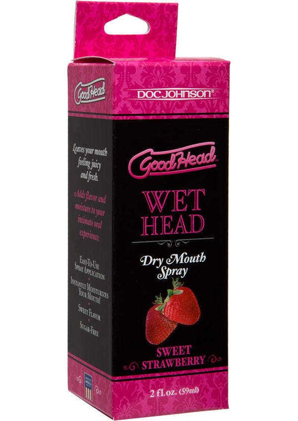 Goodhead Wet Head Dry Mouth Spray Sweet Strawberry 2Oz