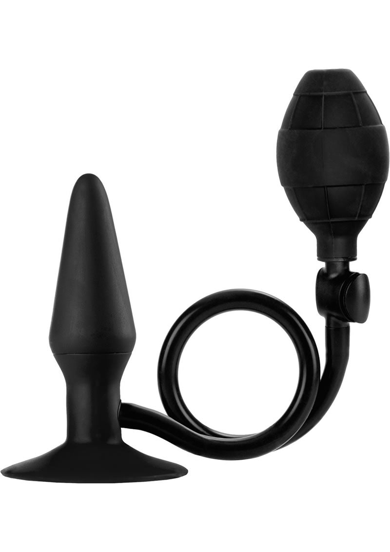 Booty Call Booty Pumper Silicone Inflatable Anal Plug Small Black