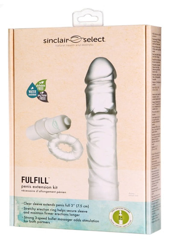 Sinclair Select Fulfill Penis Extension Kit (3 Per Set) - Clear