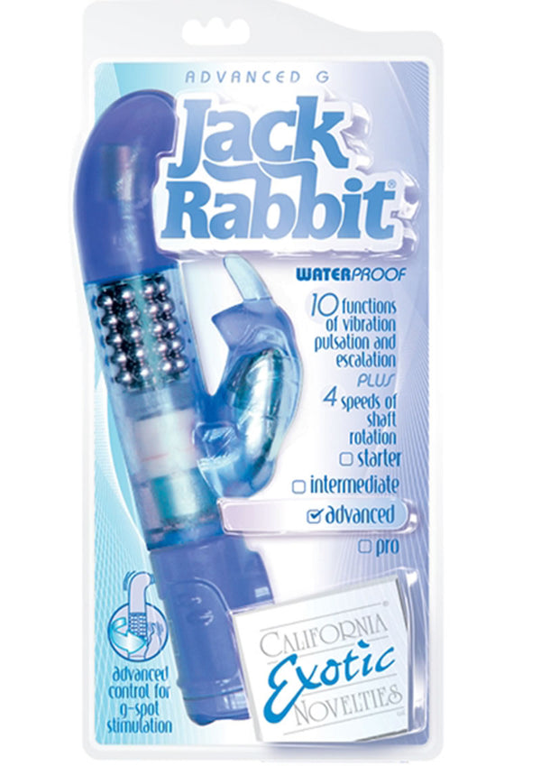 Advanced G Jack Rabbit Dual Vibe Waterproof Blue 5 Inch
