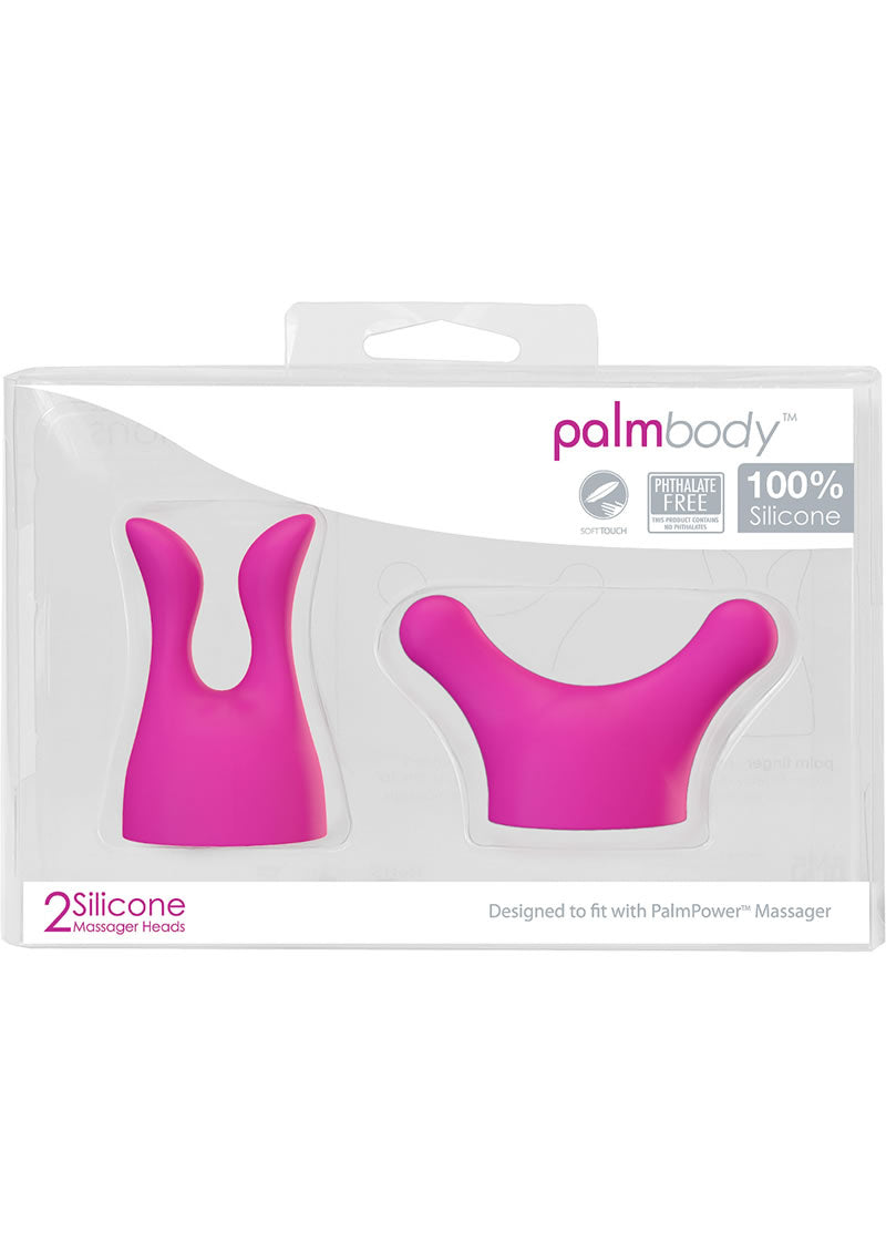 Palmbody Silicone Massager Heads Attachment (2 Per Pack) - Pink