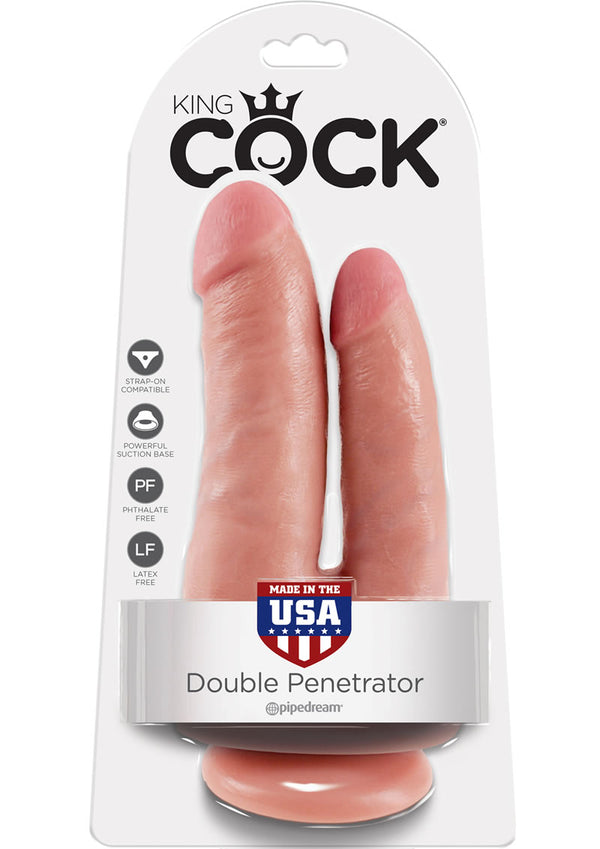 King Cock Double Penetrator Dildo Flesh