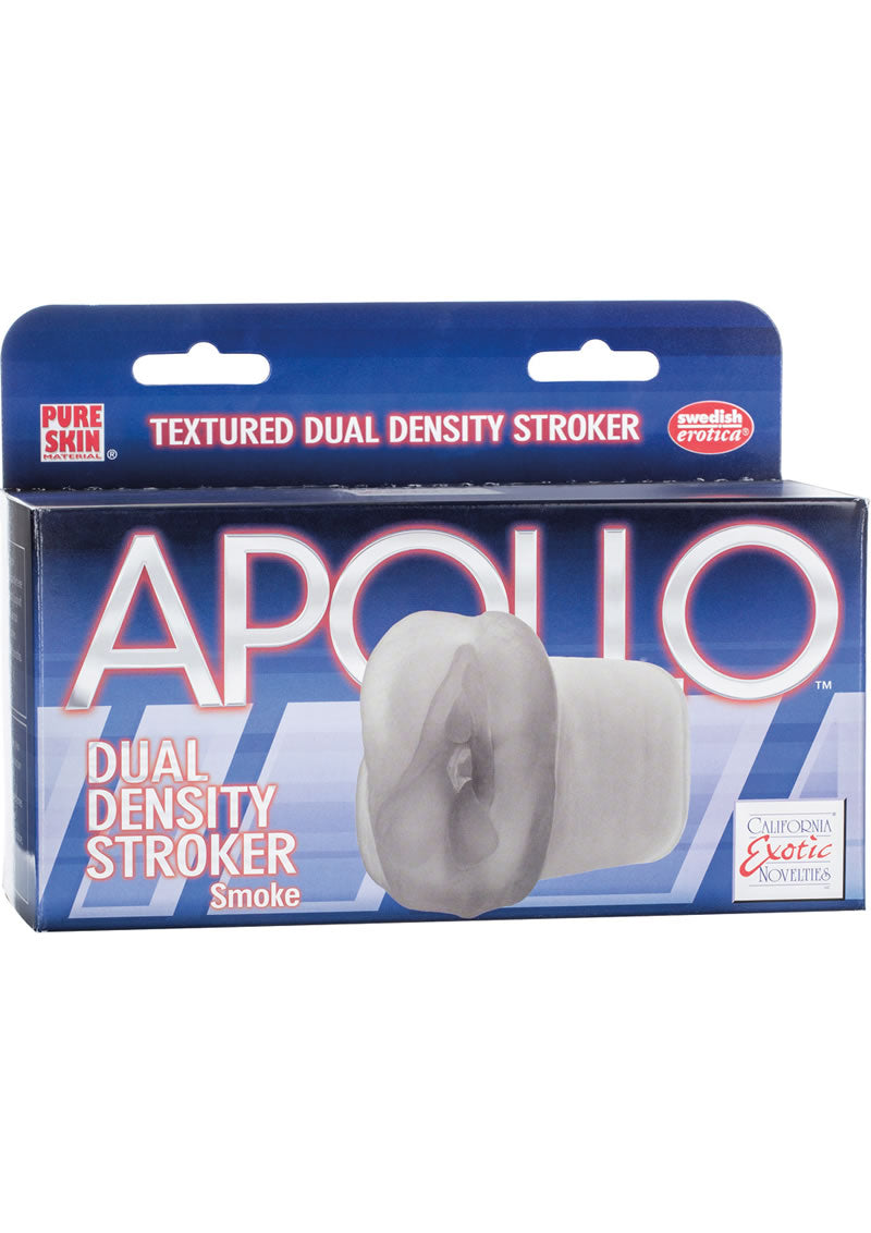 Apollo Textured Duel Density Stroker Pussy Masturbator Smoke 6.5 Inch