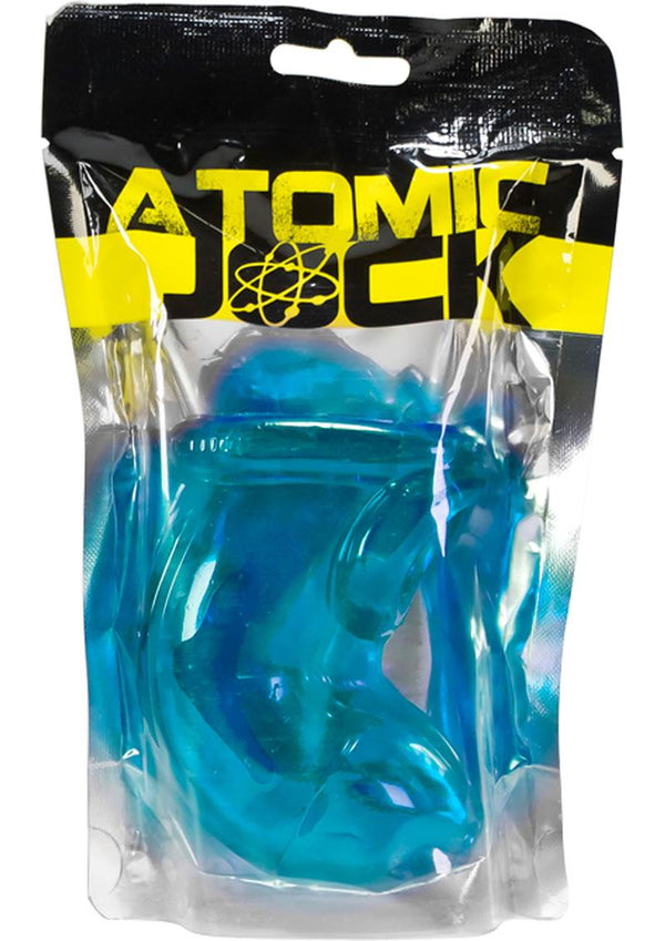Oxballs Atomic Jock Cock-Lock Cock Cage - Blue