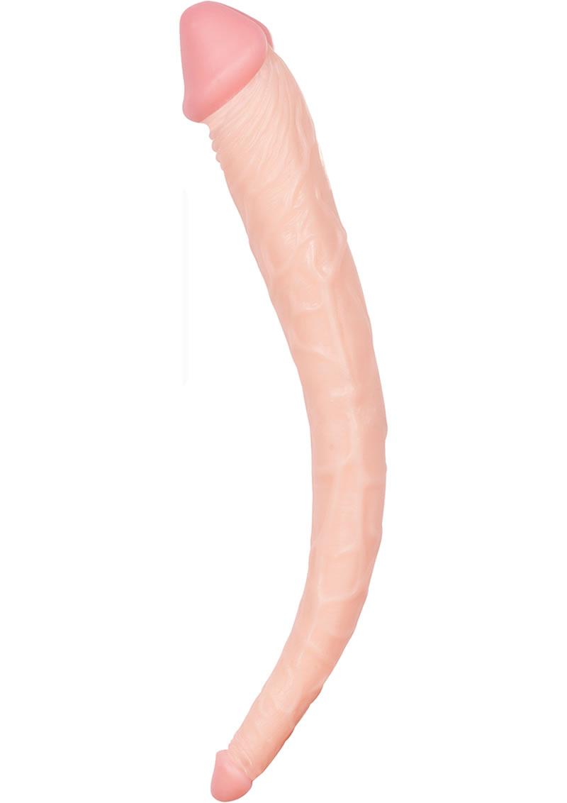 Maxx Men Curved Double Dong Flesh 15 Inch
