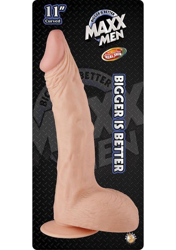 Maxx Men Curved Dong Flesh 11 Inch