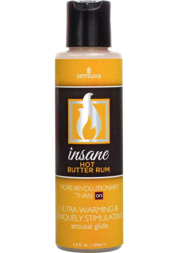 Sensuva Ultra Stimulating On Insane Butter Rum Flavored Lubricant 4Oz