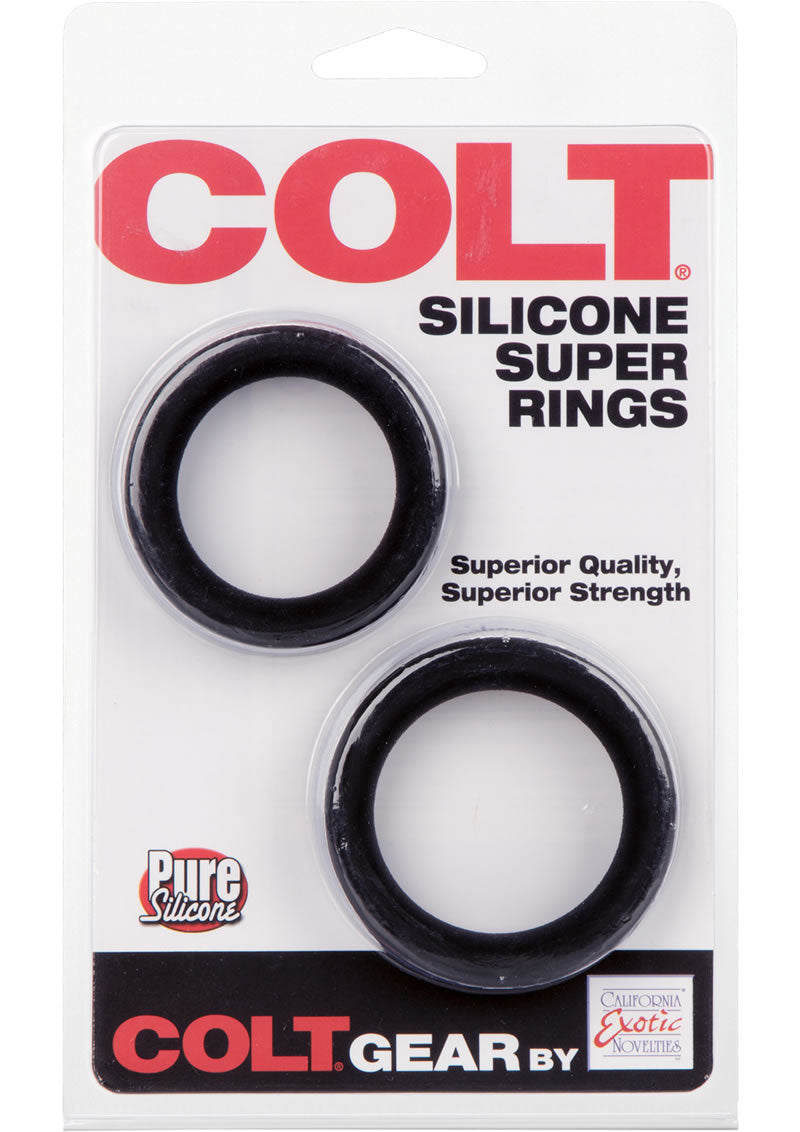 Colt Silicone Super Rings Black 2 Pack
