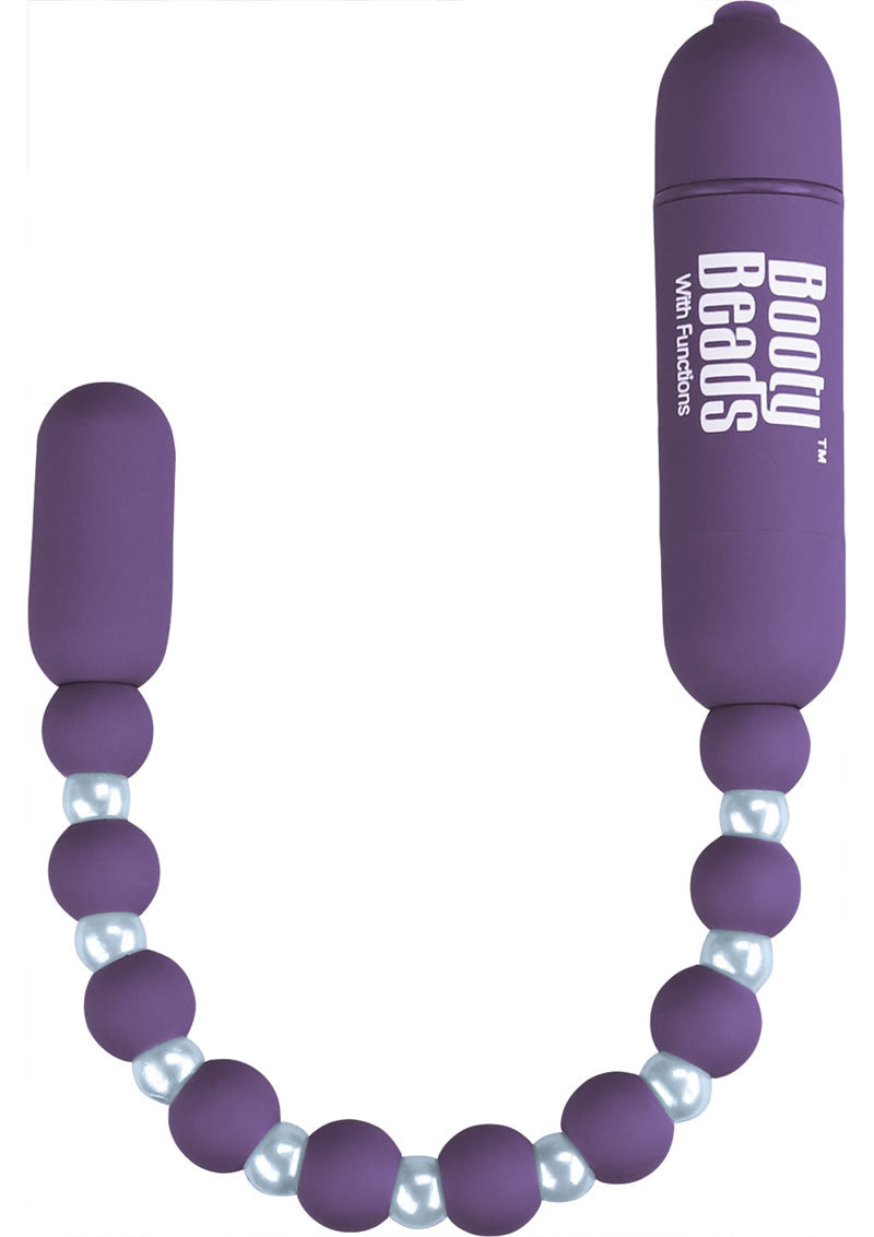 Booty Beads Silicone With Functions Waterproof Purple