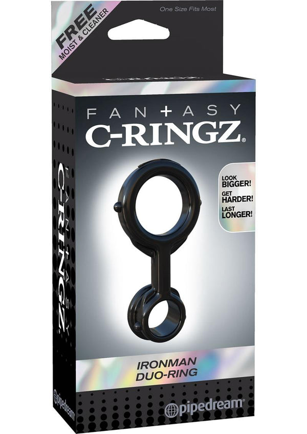 Fantasy C-Ringz Iron Man Duo Ring Cock Ring Black