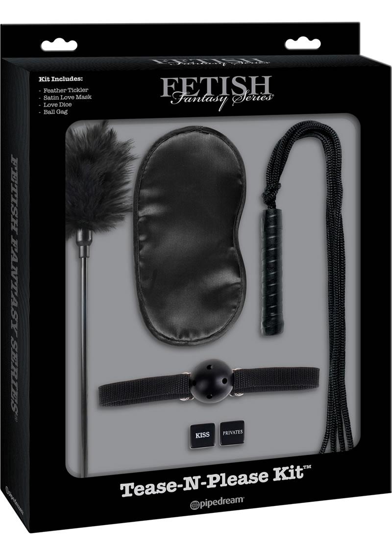 Fetish Fantasy Series Limited Edition Tease-N-Please (4 Piece Kit) - Black