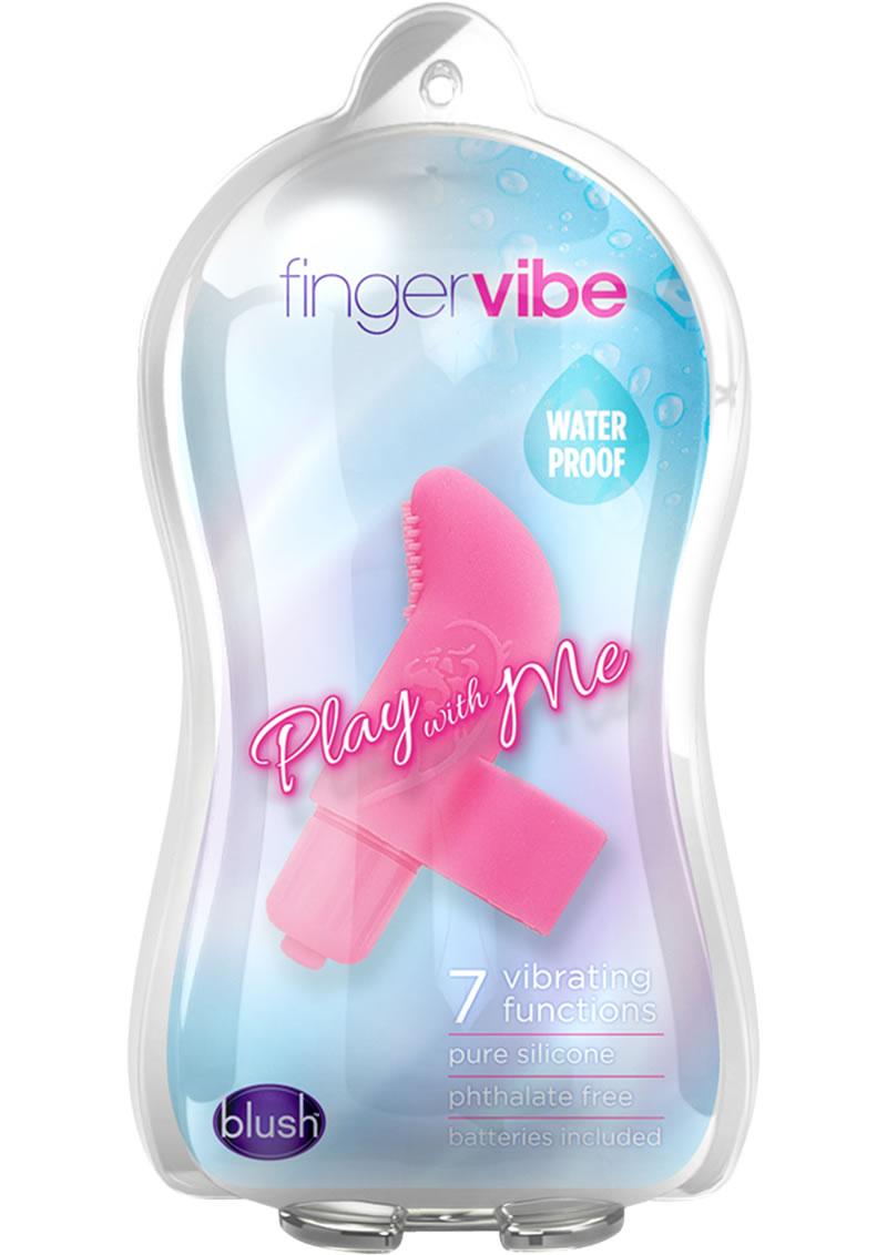 Play With Me Finger Silicone Vibrator - Pink