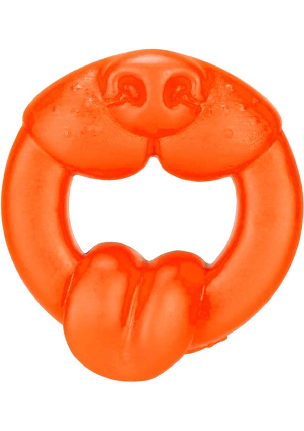 Oxballs Scrappy Puppy Silicone Cock Ring - Orange