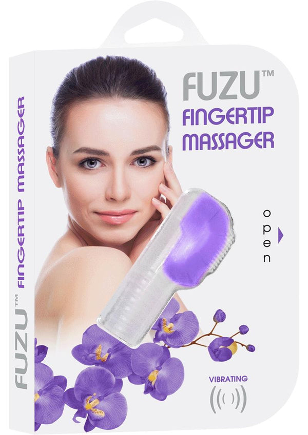 Fuzu Fingertip Massager Silicone Waterproof Neon Purple