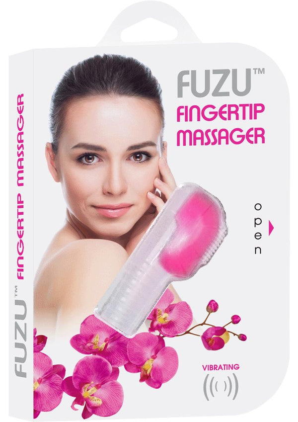 Fuzu Fingertip Massager Silicone Waterproof Neon Pink