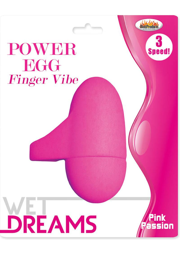 Wet Dreams Power Egg Finger Vibe Pink Passion
