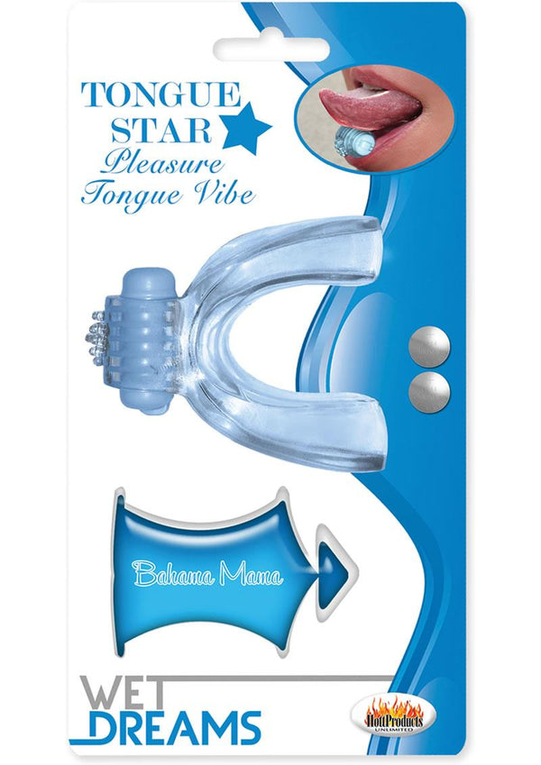 Wet Dreams Tongue Star Pleasure Tongue Vibe With Flavored Lubricant 10 Milliliters