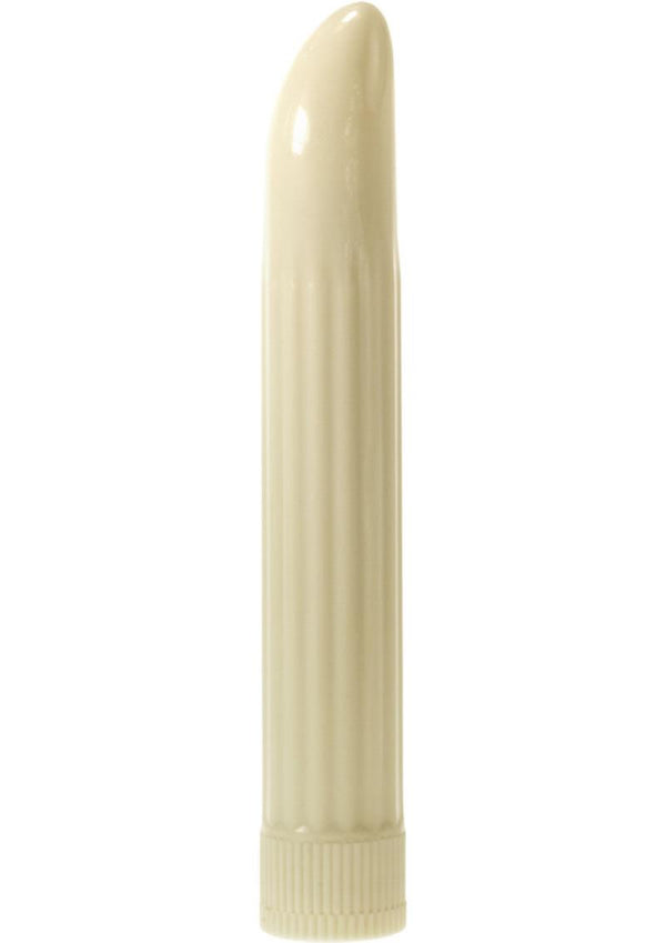 Minx Sensuous Ribbed Vibrator - Ivory White