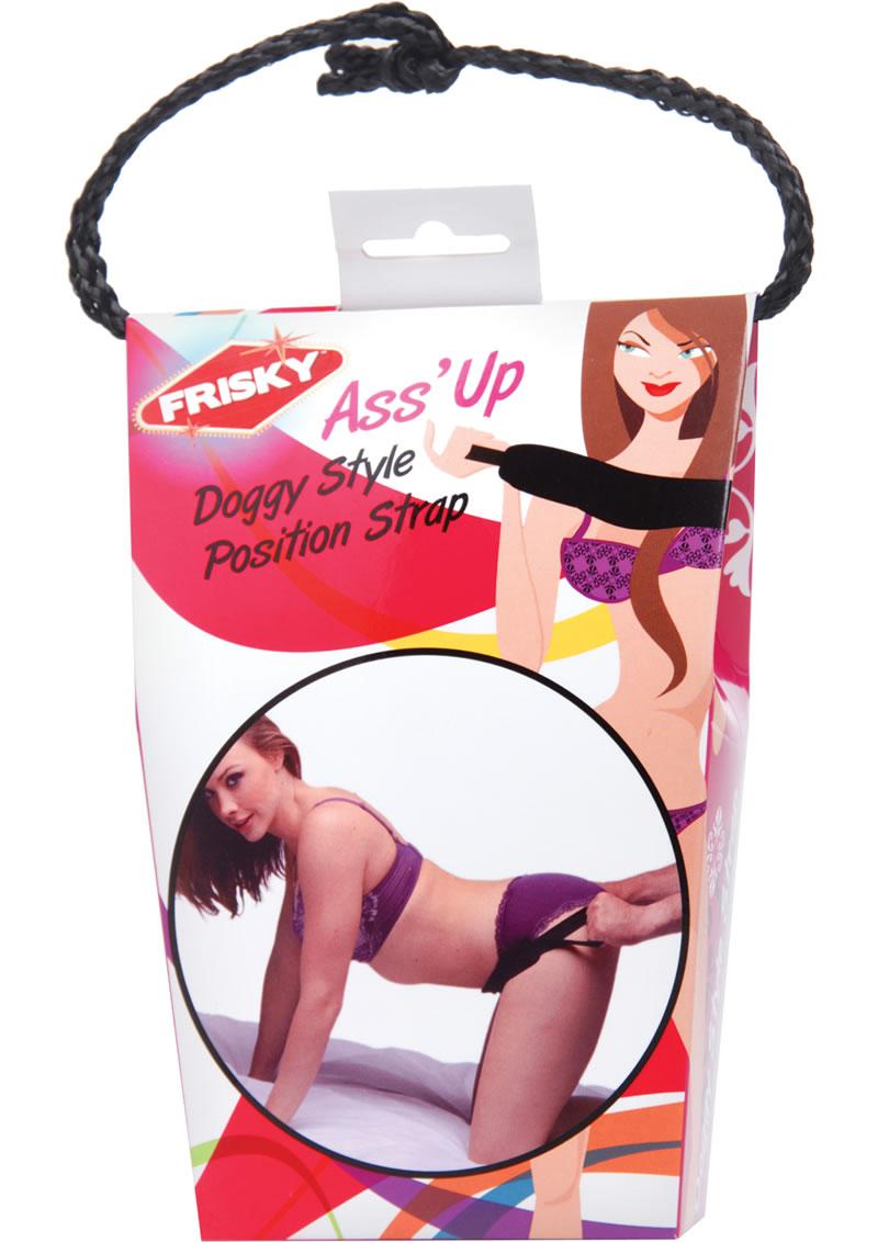 Frisky Ass Up Doggy Style Position Strap Black