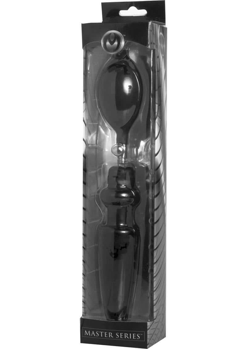 Master Series Expander Inflatable Anal Plug Black