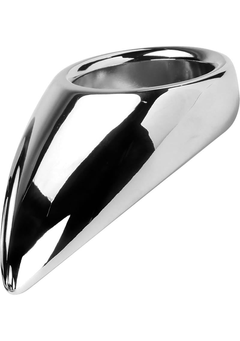 Master Series Taint Licker Cock Ring - Large - Silver