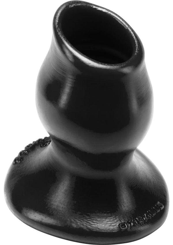 Oxballs Pig-Hole-2 Silicone Hollow Butt Plug - Medium - Black