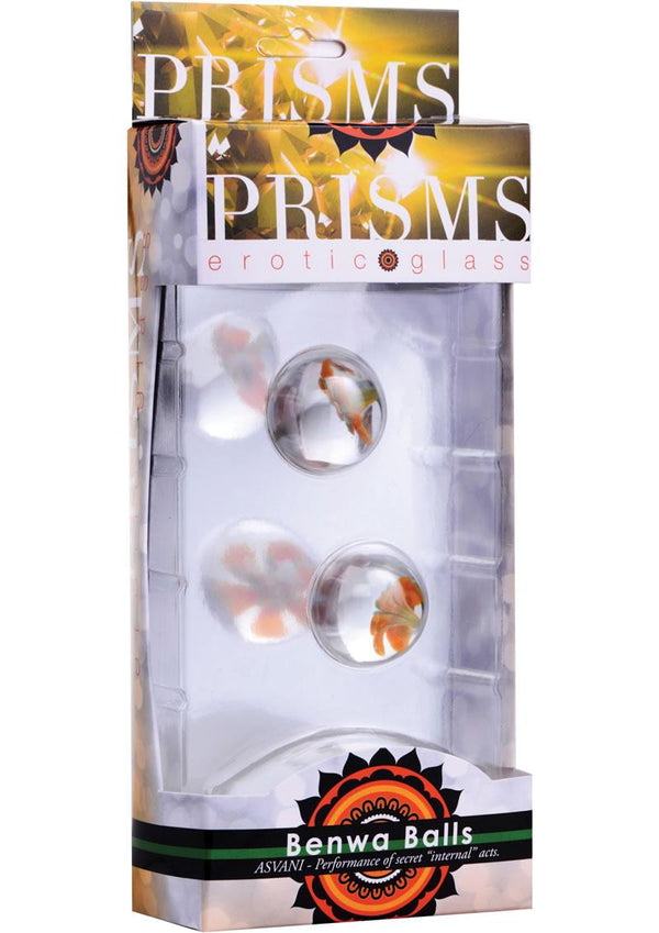 Prisms Asvani Glass Ben Wa Balls - Clear