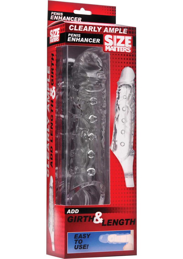 Size Matters Clearly Ample Penis Enhancer 9 Inch