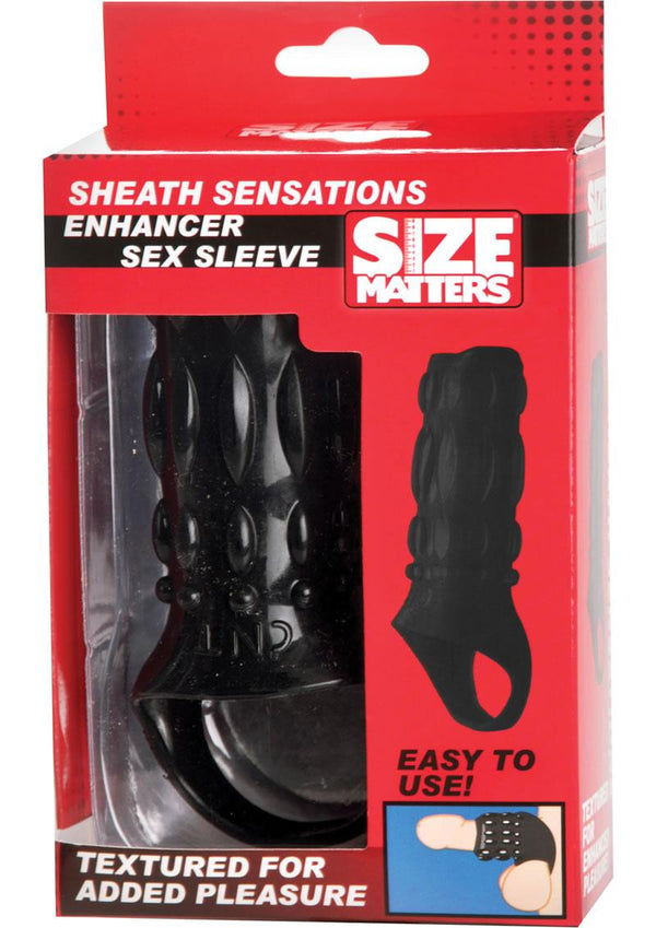 Size Matters Enhancer Sex Sleeve - Black