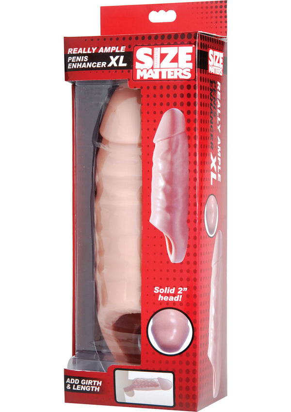 Size Matters Really Ample Xl Penis Enhancer Flesh 6 Inch