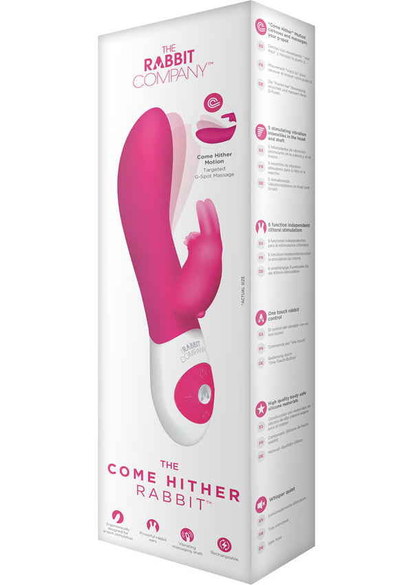 The Come Hither Silicone Rabbit Waterproof Pink