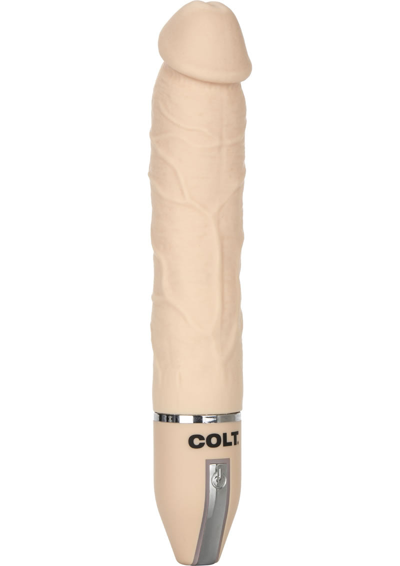 Colt Deep Drill Realistic Vibrating Probe Waterproof Ivory 8 Inch