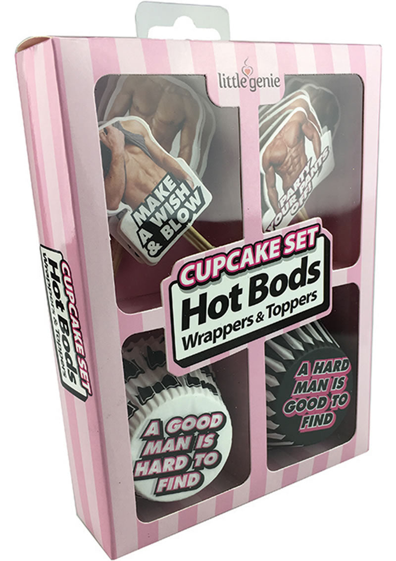 Hot Bod Wrappers & Toppers Cupcake Set