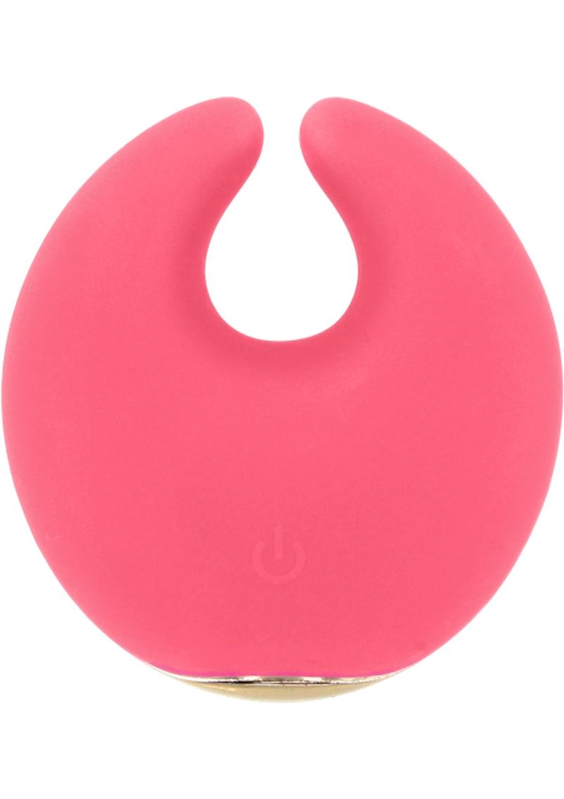 Rianne S Moon Rechargeable Silicone Clitoral Stimulator Waterproof Coral Rose