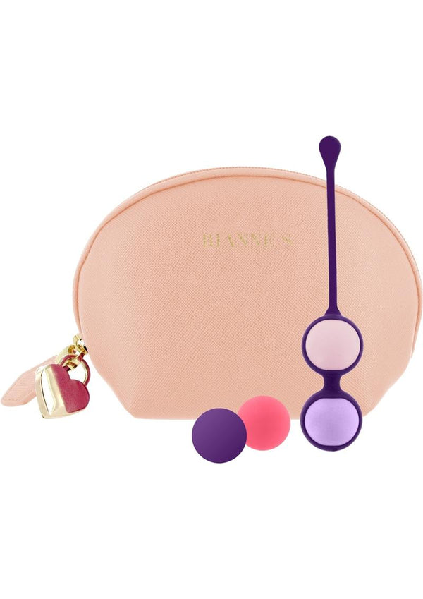 Rianne S Pussy Play Balls Silicone Kegal Balls With Beige Bag